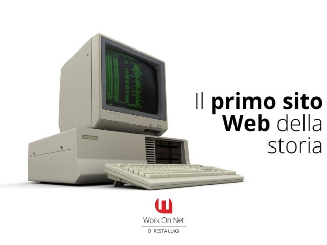 il primo sito web della storia