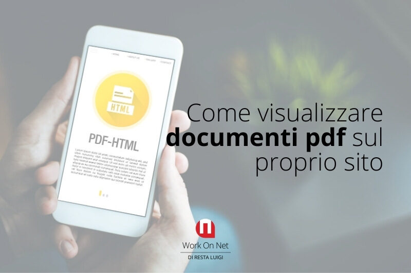 Come visualizzare documenti pdf sul proprio sito