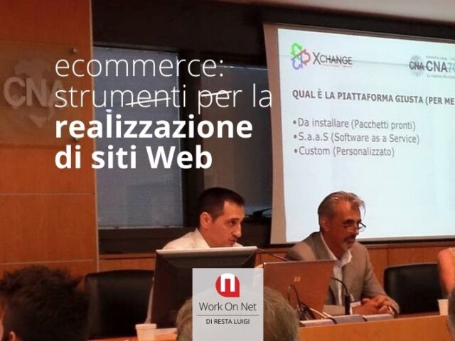 Luigi Resta: strumenti per la realizzazione di siti e-commerce