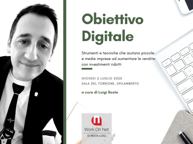 Obiettivo digitale - Corso di formazione a cura di Luigi Resta